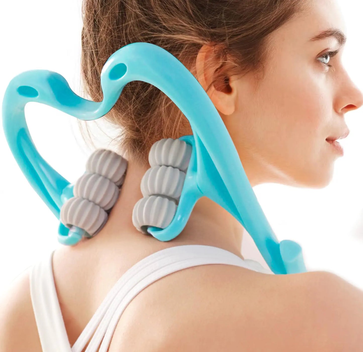 Neck Massager Roller Handheld Massager with 6 Balls